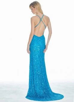 Ashley Lauren - 1430 Sequined Lace Long Sheath Gown 13 Ashley Lauren - 1430 Sequined Lace Long Sheath Gown