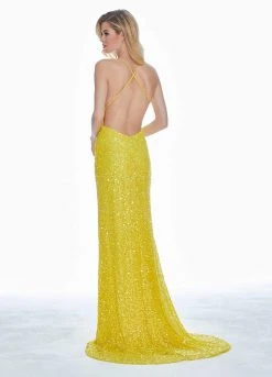 Ashley Lauren - 1430 Sequined Lace Long Sheath Gown 15 Ashley Lauren - 1430 Sequined Lace Long Sheath Gown