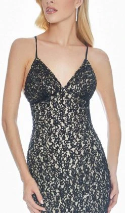 Ashley Lauren - 1430 Sequined Lace Long Sheath Gown 10 Ashley Lauren - 1430 Sequined Lace Long Sheath Gown