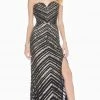 Ashley Lauren - 1454 Two Tone Sequined Sweetheart Sheath Dress 2 Ashley Lauren - 1454 Two Tone Sequined Sweetheart Sheath Dress