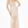 Ashley Lauren - 1459 Sparkly Beads And Sequins Sheer Evening Dress 1 Ashley Lauren - 1459 Sparkly Beads And Sequins Sheer Evening Dress