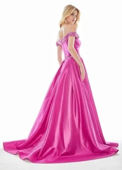 Ashley Lauren - 1476 Beaded Plunging Off-Shoulder Ballgown With Train 21 Ashley Lauren - 1476 Beaded Plunging Off-Shoulder Ballgown With Train