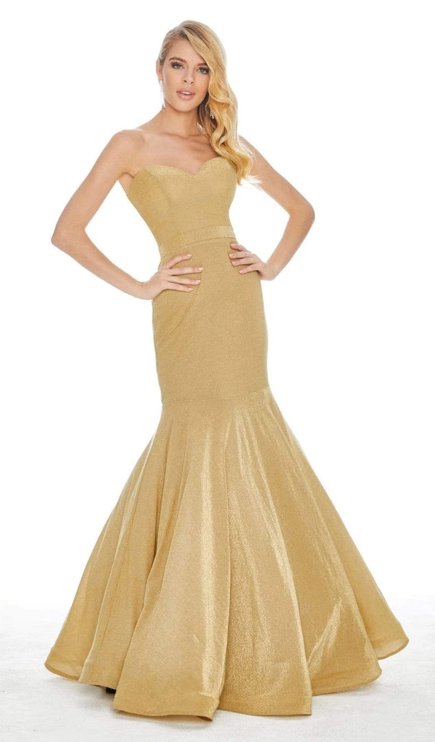 Ashley Lauren - 1487 Metallic Sweetheart Bodice Trumpet Gown 3 Ashley Lauren - 1487 Metallic Sweetheart Bodice Trumpet Gown