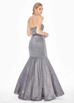 Ashley Lauren - 1487 Metallic Sweetheart Bodice Trumpet Gown 11 Ashley Lauren - 1487 Metallic Sweetheart Bodice Trumpet Gown