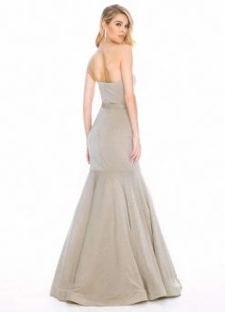 Ashley Lauren - 1487 Metallic Sweetheart Bodice Trumpet Gown 13 Ashley Lauren - 1487 Metallic Sweetheart Bodice Trumpet Gown
