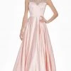Ashley Lauren - 1564 Crystal Beaded Illusion Cap Sleeve A-Line Gown