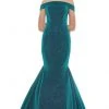 Ashley Lauren - 1606 Off-Shoulder Metallic Scuba Mermaid Dress 2 Ashley Lauren - 1606 Off-Shoulder Metallic Scuba Mermaid Dress