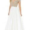 Ashley Lauren - 1792A Bejeweled Deep Off Shoulder Ballgown