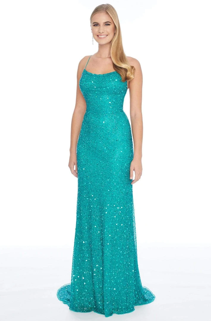 Ashley Lauren - 1827 Beaded Scoop Neck Sheath Dress 3 Ashley Lauren - 1827 Beaded Scoop Neck Sheath Dress
