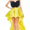 Ashley Lauren - 1874 Bow Accent Strapless High-Lo Bubble Skirt Gown