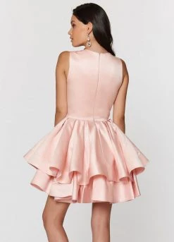 Ashley Lauren - 4045 Pleated A-Line Cocktail Dress