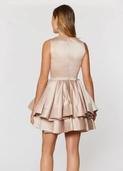 Ashley Lauren - 4045 Pleated A-Line Cocktail Dress