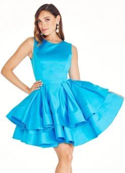 Ashley Lauren - 4045 Pleated A-Line Cocktail Dress