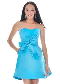 Ashley Lauren - 4082 Bow-Adorned Strapless Sweetheart Satin Dress 20 Ashley Lauren - 4082 Bow-Adorned Strapless Sweetheart Satin Dress