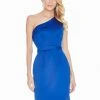 Ashley Lauren - 4088 Folded Asymmetrical Neck Satin Dress 2 Ashley Lauren - 4088 Folded Asymmetrical Neck Satin Dress