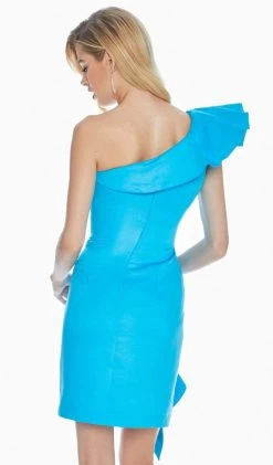 Ashley Lauren - 4171 One Shoulder Ruffled Fitted Dress