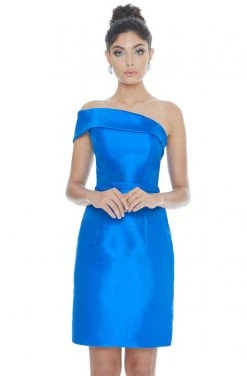 Ashley Lauren - 4215 One Shoulder Column Cocktail Dress