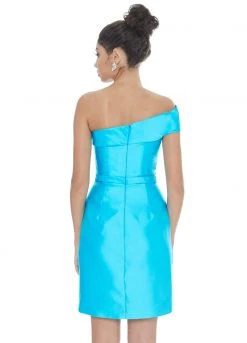 Ashley Lauren - 4215 One Shoulder Column Cocktail Dress