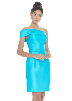 Ashley Lauren - 4215 One Shoulder Column Cocktail Dress