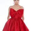 Ashley Lauren - 4218 Bowed Strapless A-Line Cocktail Dress