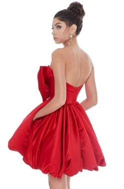 Ashley Lauren - 4218 Bowed Strapless A-Line Cocktail Dress