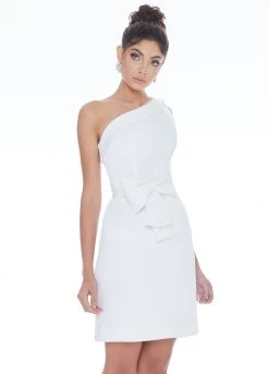 Ashley Lauren - 4229 One Shoulder Bow Cocktail Dress