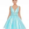 Ashley Lauren - 4242 Jeweled Belt Organza Cocktail Dress 1 Ashley Lauren - 4242 Jeweled Belt Organza Cocktail Dress