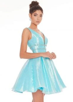 Ashley Lauren - 4242 Jeweled Belt Organza Cocktail Dress 13 Ashley Lauren - 4242 Jeweled Belt Organza Cocktail Dress