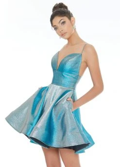 Ashley Lauren - 4243 Shimmering Brocade Sexy Back Cocktail Dress 7 Ashley Lauren - 4243 Shimmering Brocade Sexy Back Cocktail Dress