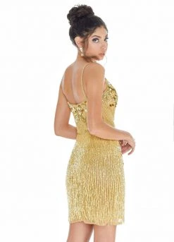 Ashley Lauren - 4261 Bead-Fringed Cocktail Sheer Dress 13 Ashley Lauren - 4261 Bead-Fringed Cocktail Sheer Dress