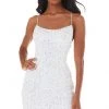 Ashley Lauren - 4395 Spaghetti Strap Open Back Fully Beaded Dress