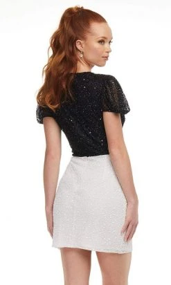 Ashley Lauren - 4441 High Embellished Short Dress