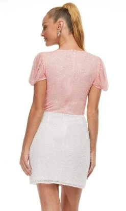 Ashley Lauren - 4441 High Embellished Short Dress