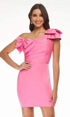 Ashley Lauren - 4448 Asymmetrical Sheath Cocktail Dress