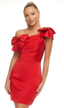 Ashley Lauren - 4448 Asymmetrical Sheath Cocktail Dress