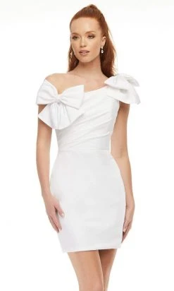 Ashley Lauren - 4448 Asymmetrical Sheath Cocktail Dress