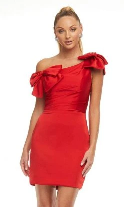 Ashley Lauren - 4448 Asymmetrical Sheath Cocktail Dress