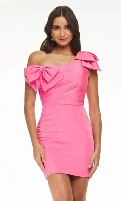 Ashley Lauren - 4448 Asymmetrical Sheath Cocktail Dress