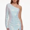 Ashley Lauren - 4455 Sequined Asymmetric Sheath Dress