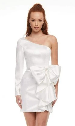 Ashley Lauren - 4463 Asymmetrical Fitted Cocktail Dress