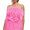 Ashley Lauren - 4467 Strapless Feather Designed Party Dress
