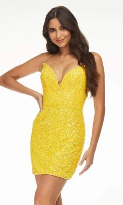 Ashley Lauren - 4474 V-Neck Sheath Cocktail Dress 19 Ashley Lauren - 4474 V-Neck Sheath Cocktail Dress