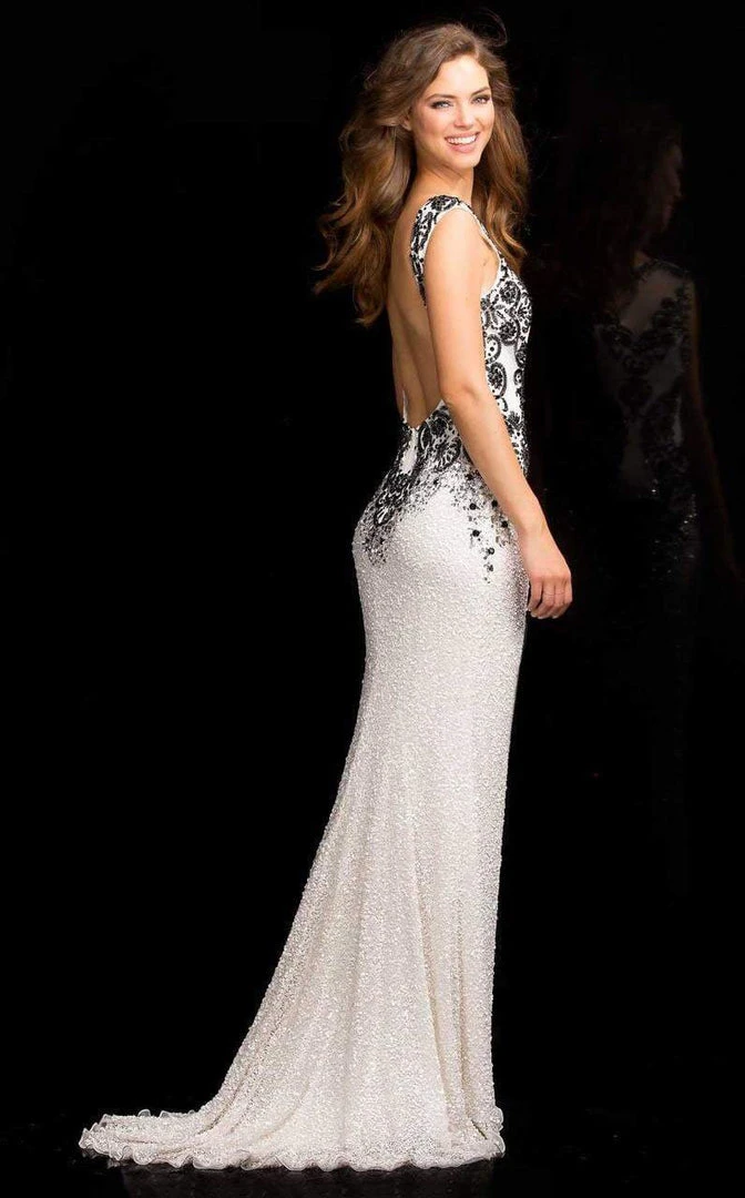 SCALA BG Haute - 48719 Artistic Embellished Sleeveless Gown 5 SCALA BG Haute - 48719 Artistic Embellished Sleeveless Gown