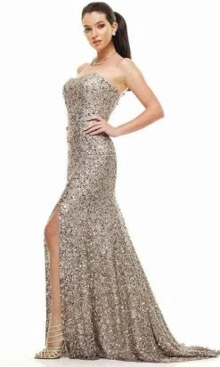 SCALA BG Haute - E01015 Strapless Sweetheart Sheath Dress