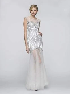 SCALA BG Haute - G3110 Dress In White Silver