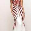 SCALA BG Haute - G3305 Dress In White And Red