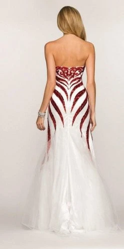 SCALA BG Haute - G3305 Dress In White And Red