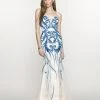 SCALA BG Haute - G3306 Dress In Ivory And Royal 2 SCALA BG Haute - G3306 Dress In Ivory And Royal