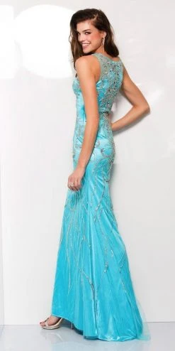 SCALA BG Haute - G3307 Dress In Aqua Silver 5 SCALA BG Haute - G3307 Dress In Aqua Silver