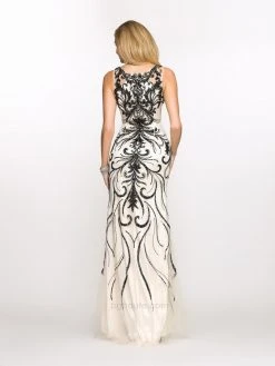 SCALA BG Haute - G3307 Dress In Ivory And Black